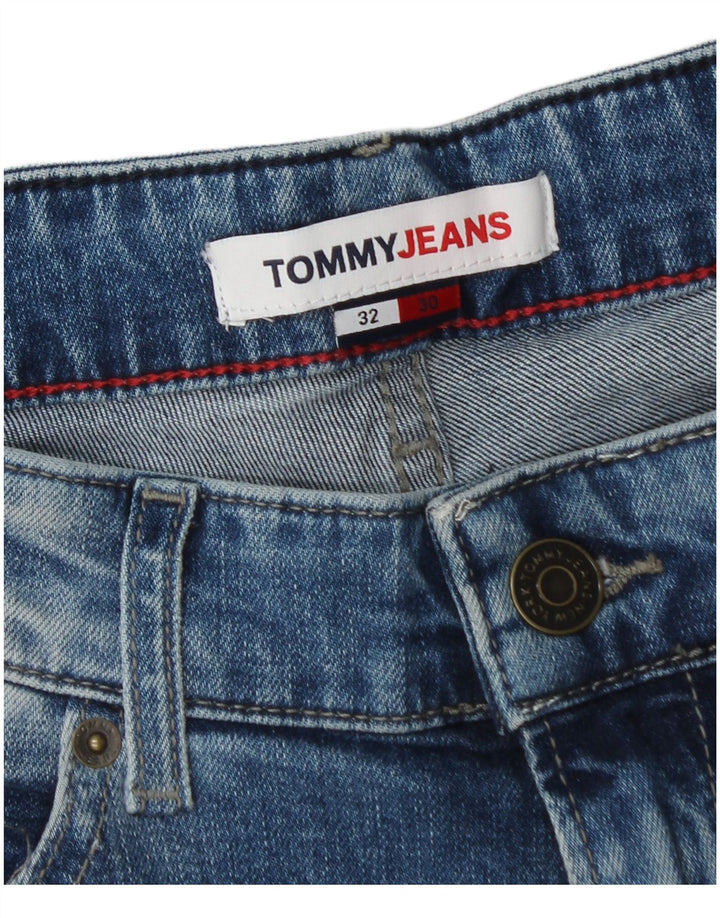 Jeans dritti da uomo Tommy Hilfiger W32 L30 cotone blu