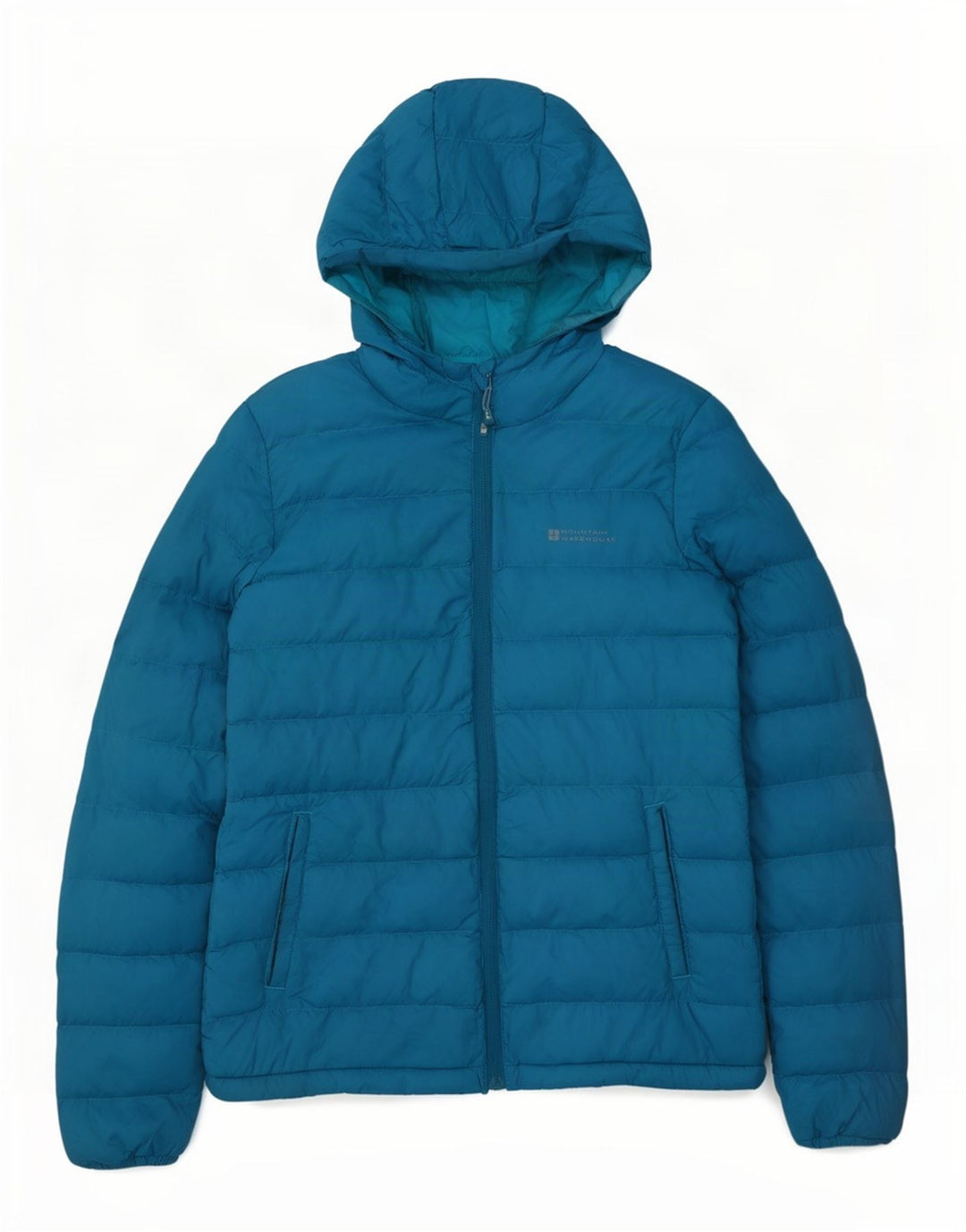 Giacca imbottita con cappuccio da donna Mountain Warehouse UK 8 piccola in nylon blu