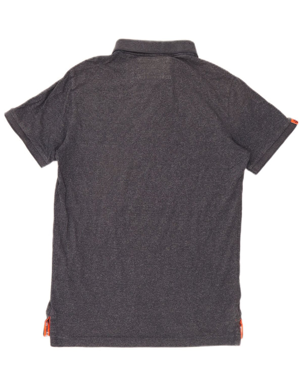 Polo da uomo Superdry medio blu navy screziato