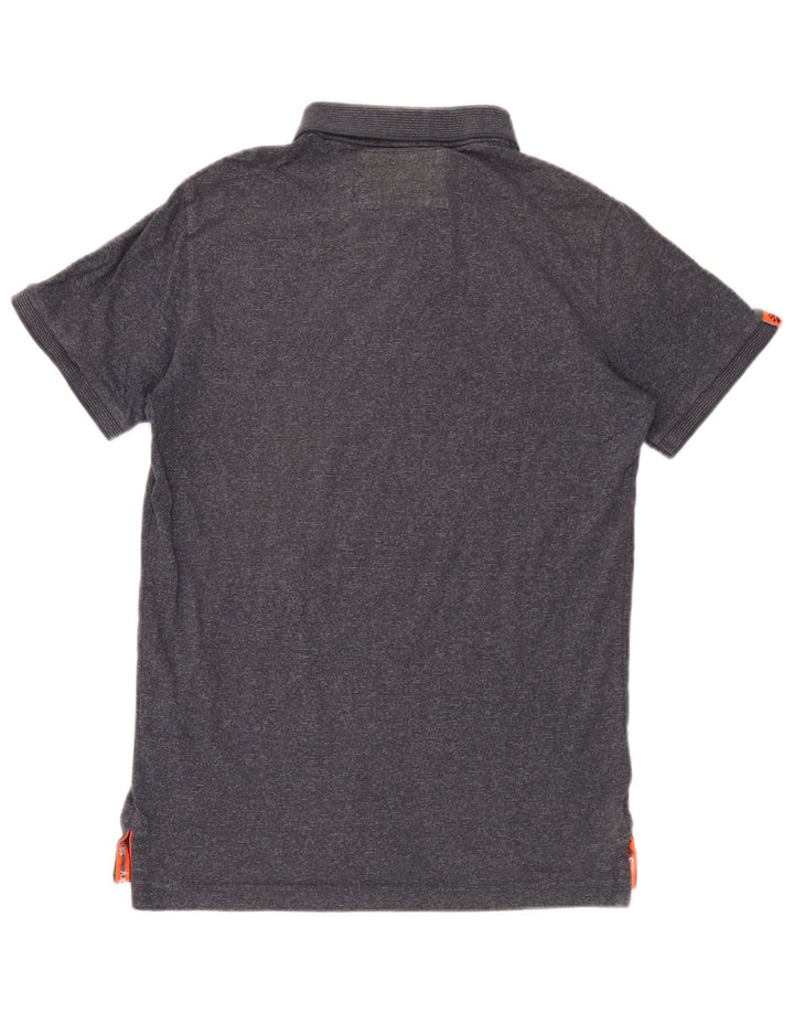 Polo da uomo Superdry medio blu navy screziato
