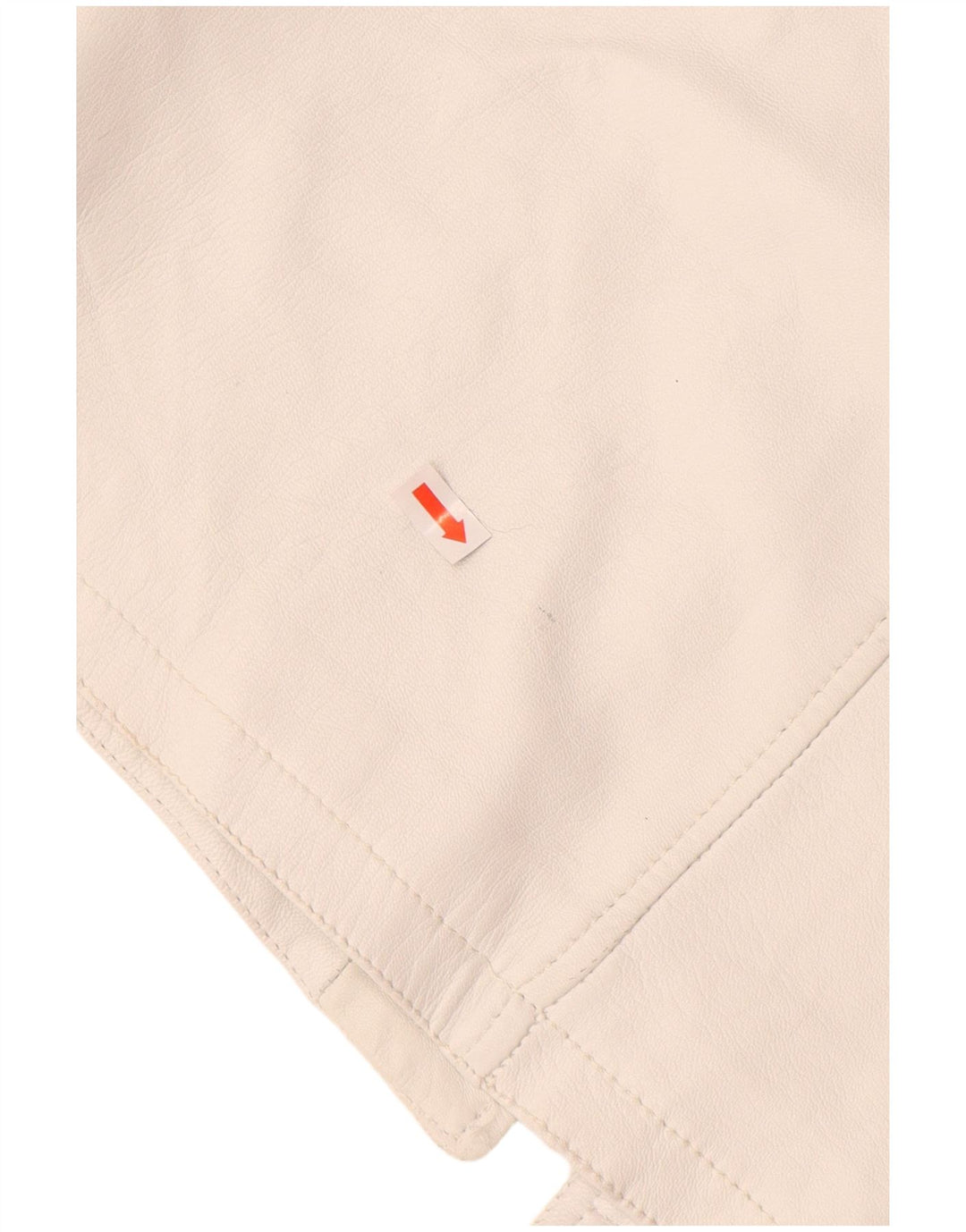 Gilet in pelle da donna VINTAGE UK 12 medio bianco