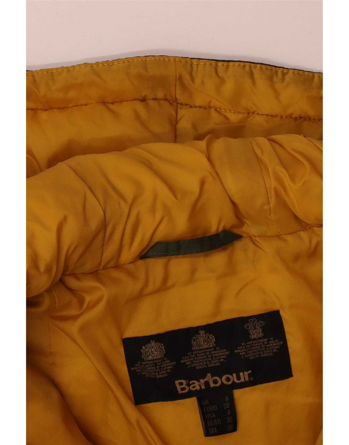 Giacca imbottita con cappuccio da donna Barbour UK 8 Small Verde Poliestere