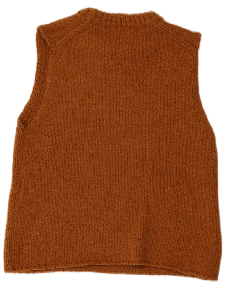 Canottiera da donna Zara UK 12 Acrilico marrone medio