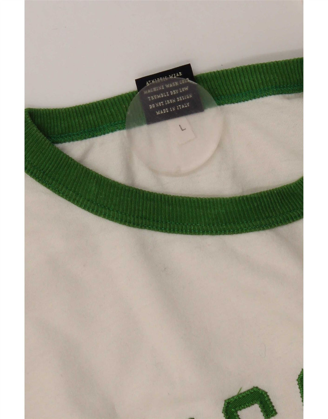 Franklin & Marshall Top grafico da uomo a maniche lunghe in cotone bianco grande
