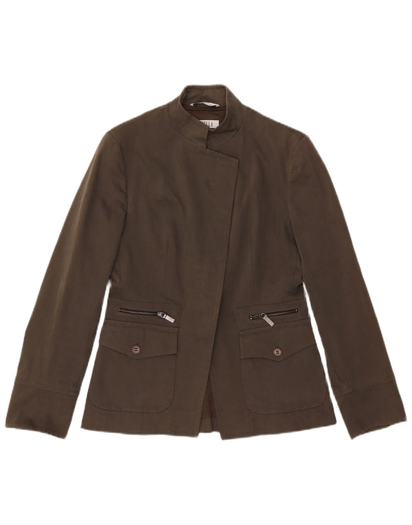 Giacca blazer da donna Marella UK 10 piccola in cotone marrone
