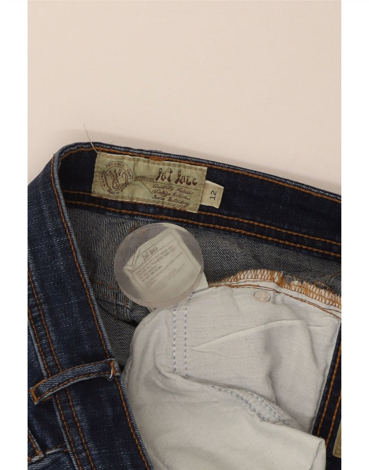 Jeans corti da donna Fat Face UK 12 medio W32 L23 cotone blu