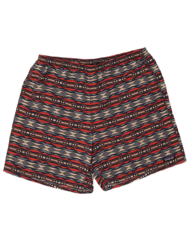 Pantaloncini da bagno da uomo Patagonia grandi geometrici multicolori
