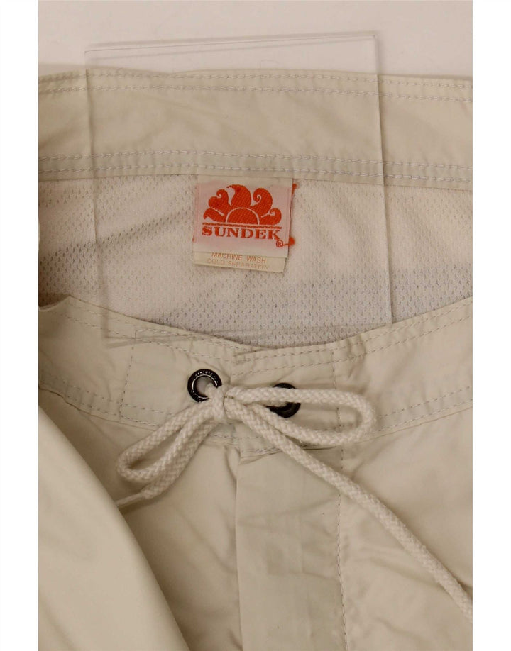 Pantaloncini da bagno da uomo Sundek in nylon beige medio