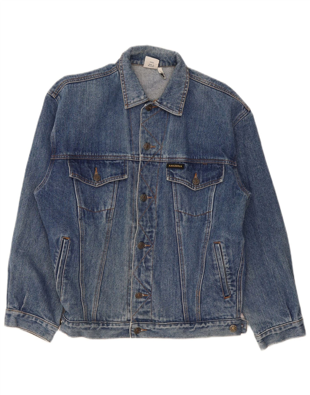 Giacca in denim da uomo Arizona UK 34 XS cotone blu