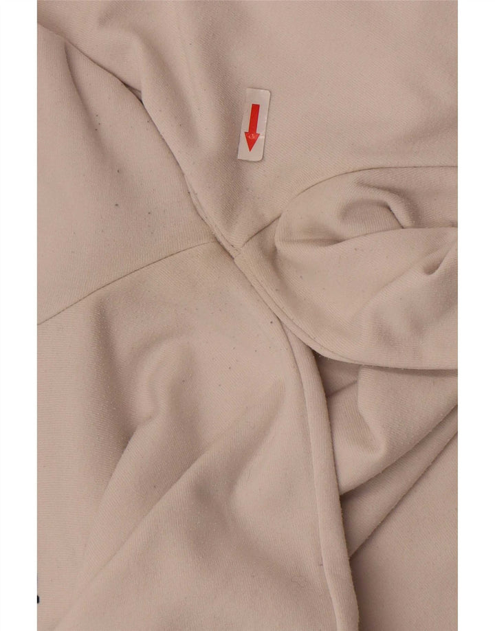 Guess Felpa con grafica da uomo Maglione Medium White Poliestere
