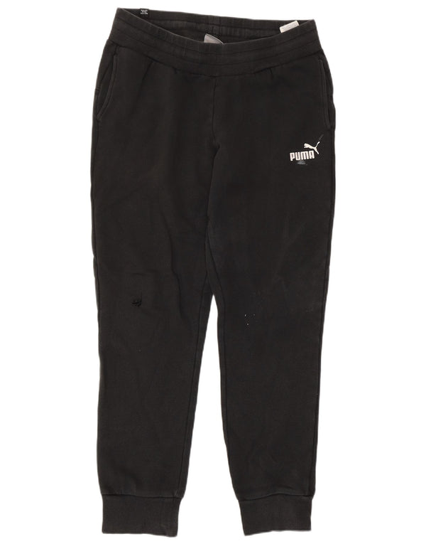 Pantaloni da tuta da donna Puma Joggers UK 12 Medium Black Cotton