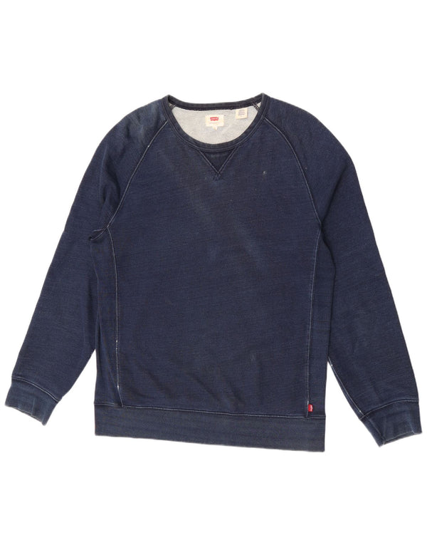 Felpa da uomo Levi's Maglione medio blu navy