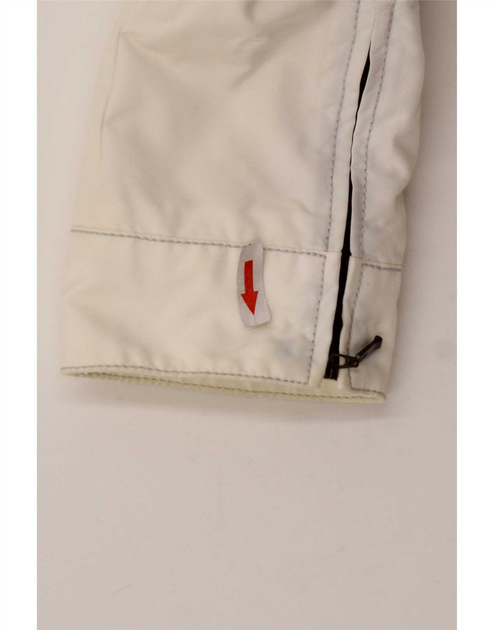 Refrigiwear Giacca antipioggia corta da donna con cappuccio UK 12 Medium White Poliammide