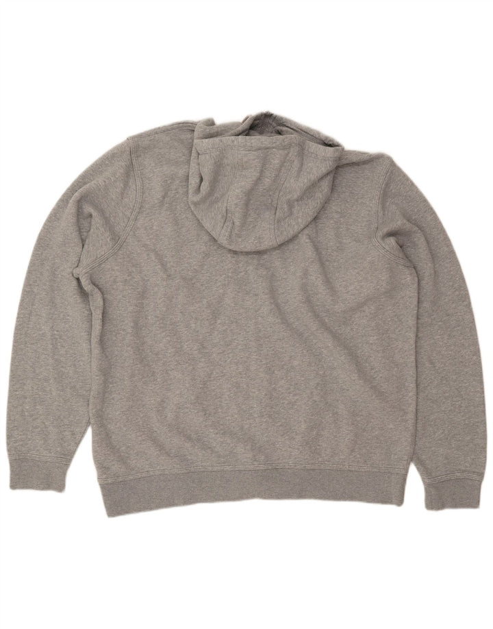 Felpa con cappuccio e zip da uomo NIKE 2XL in cotone grigio