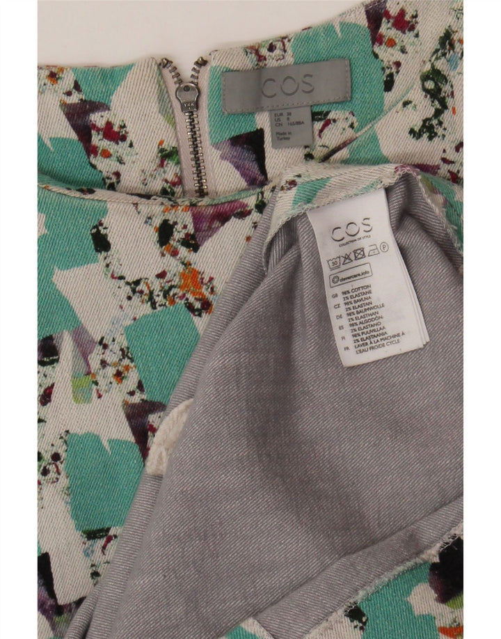 Abito a trapezio regolare da donna Cos EU 38 Cotone geometrico multicolore medio