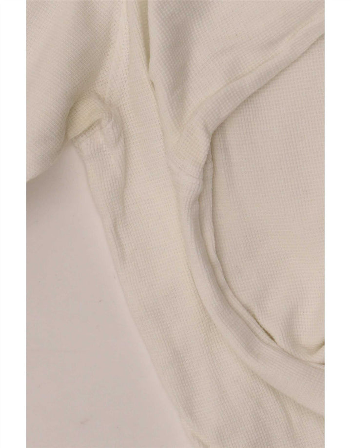 Levi's Maglia da uomo a maniche lunghe in cotone bianco medio
