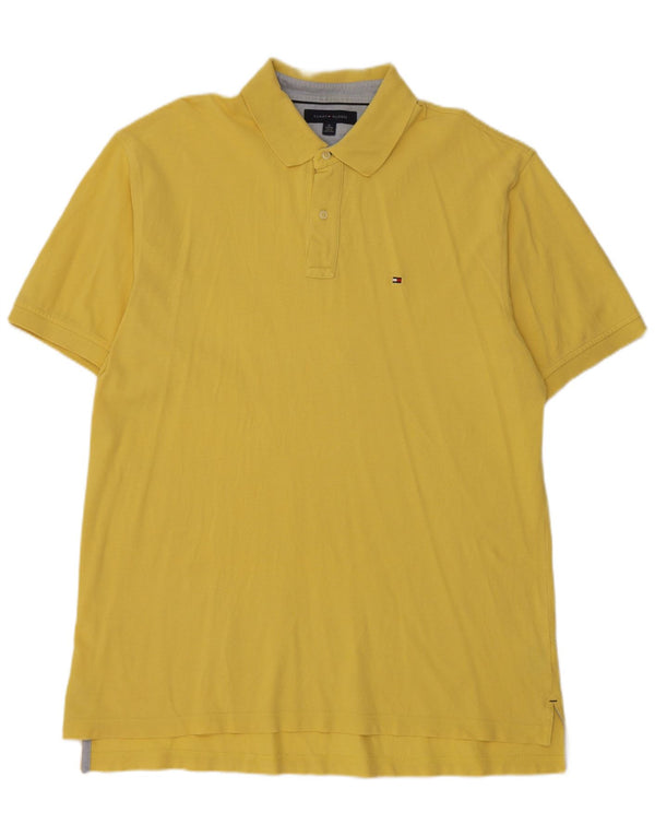Tommy Hilfiger Polo da Uomo XL Giallo Cotone