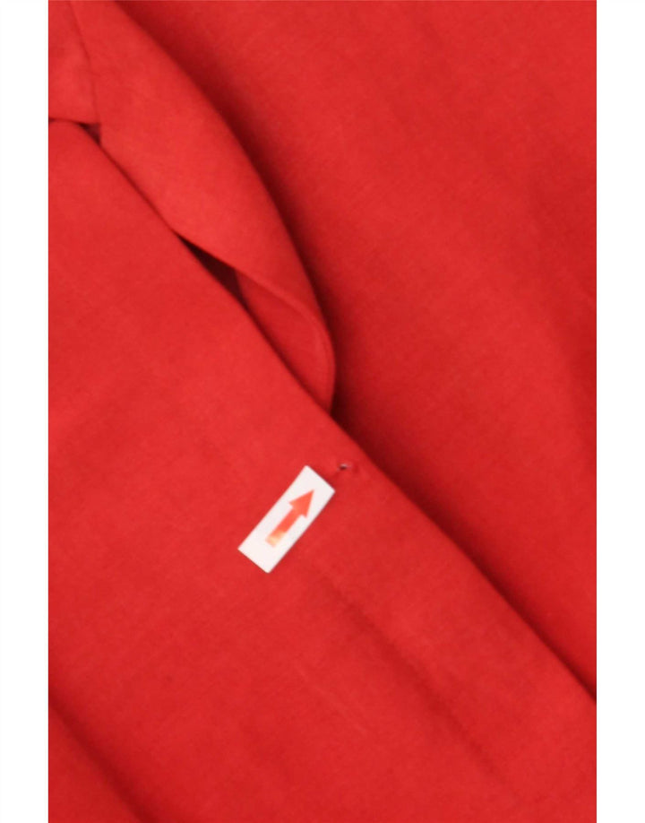 Giacca Blazer Donna Armani Collezioni IT 42 Lino Rosso Medio