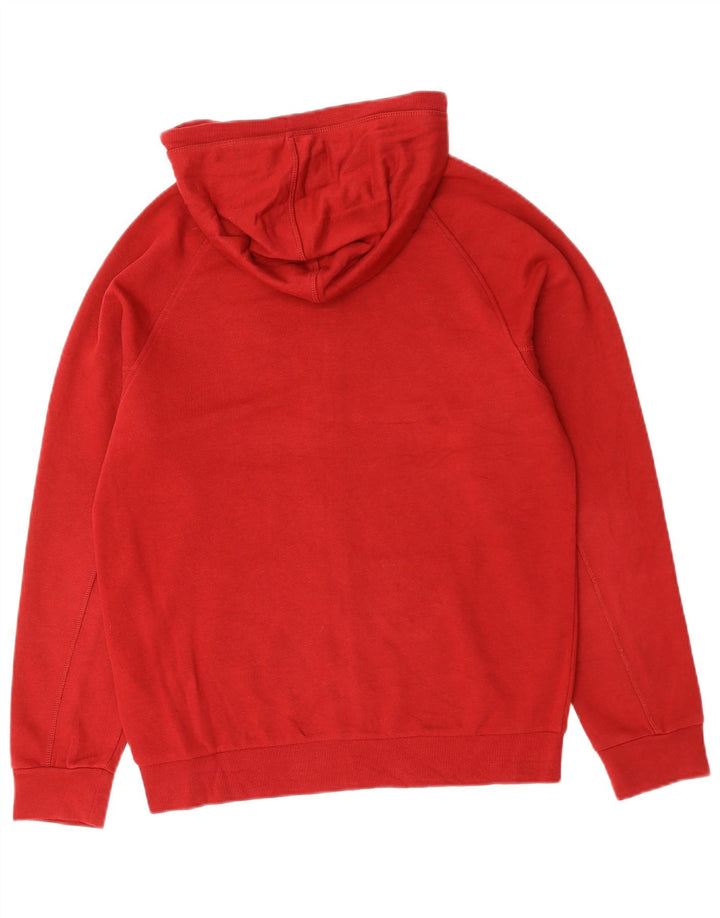 DIADORA Felpa con cappuccio e zip da uomo piccola in cotone rosso