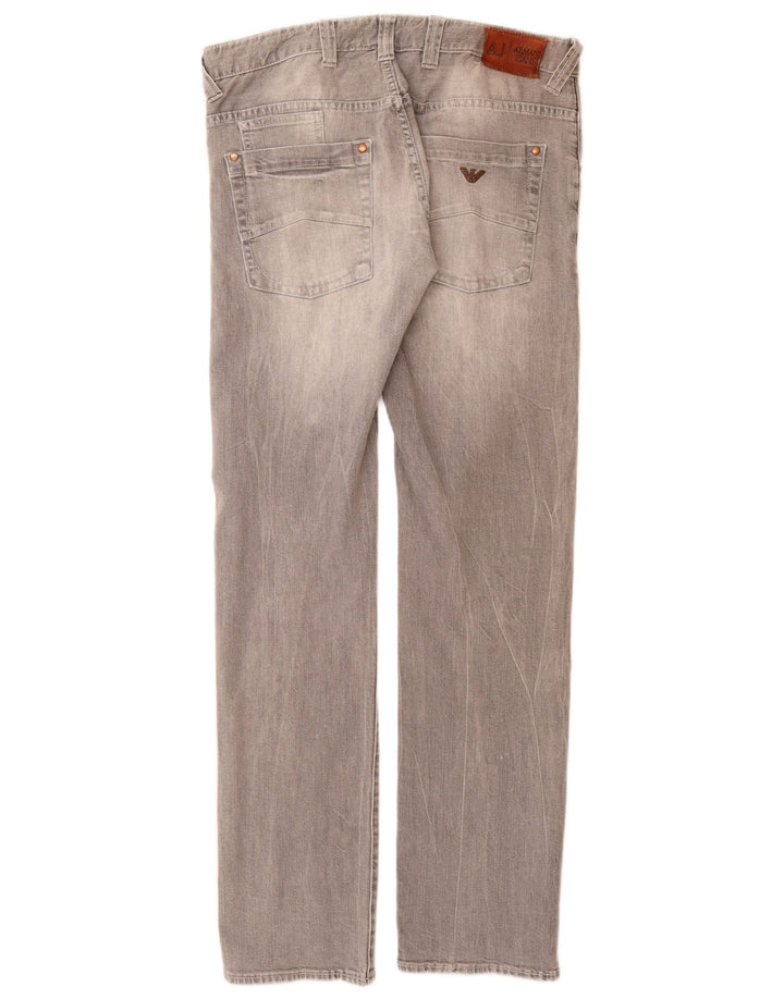 Jeans slim da uomo ARMANI W32 L33 cotone grigio