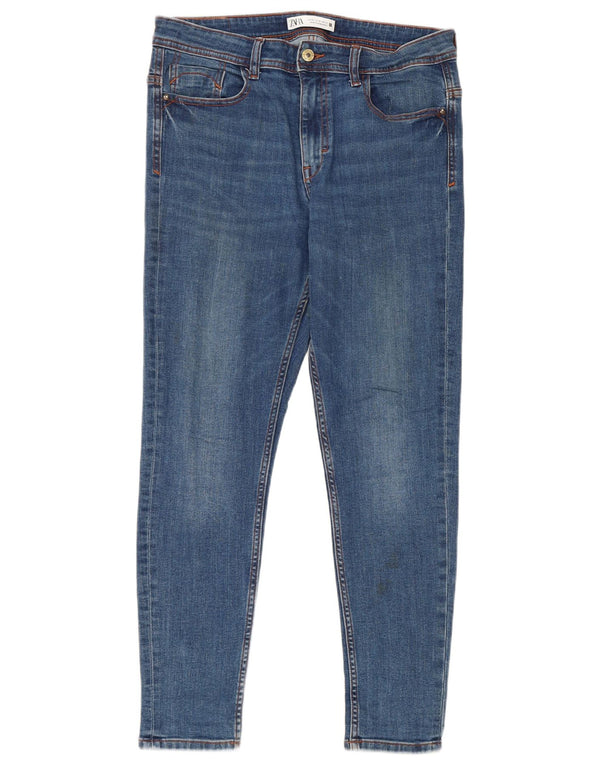 Jeans skinny da donna Zara EU 42 Large W32 L27 Cotone blu