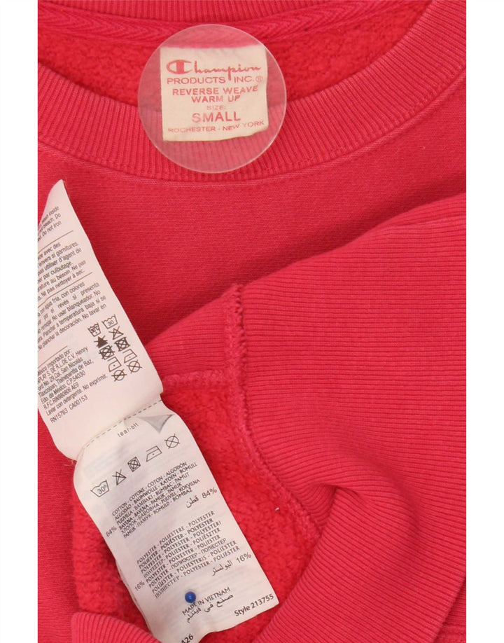 Felpa oversize da donna Champion, maglione UK 10, piccolo cotone rosa