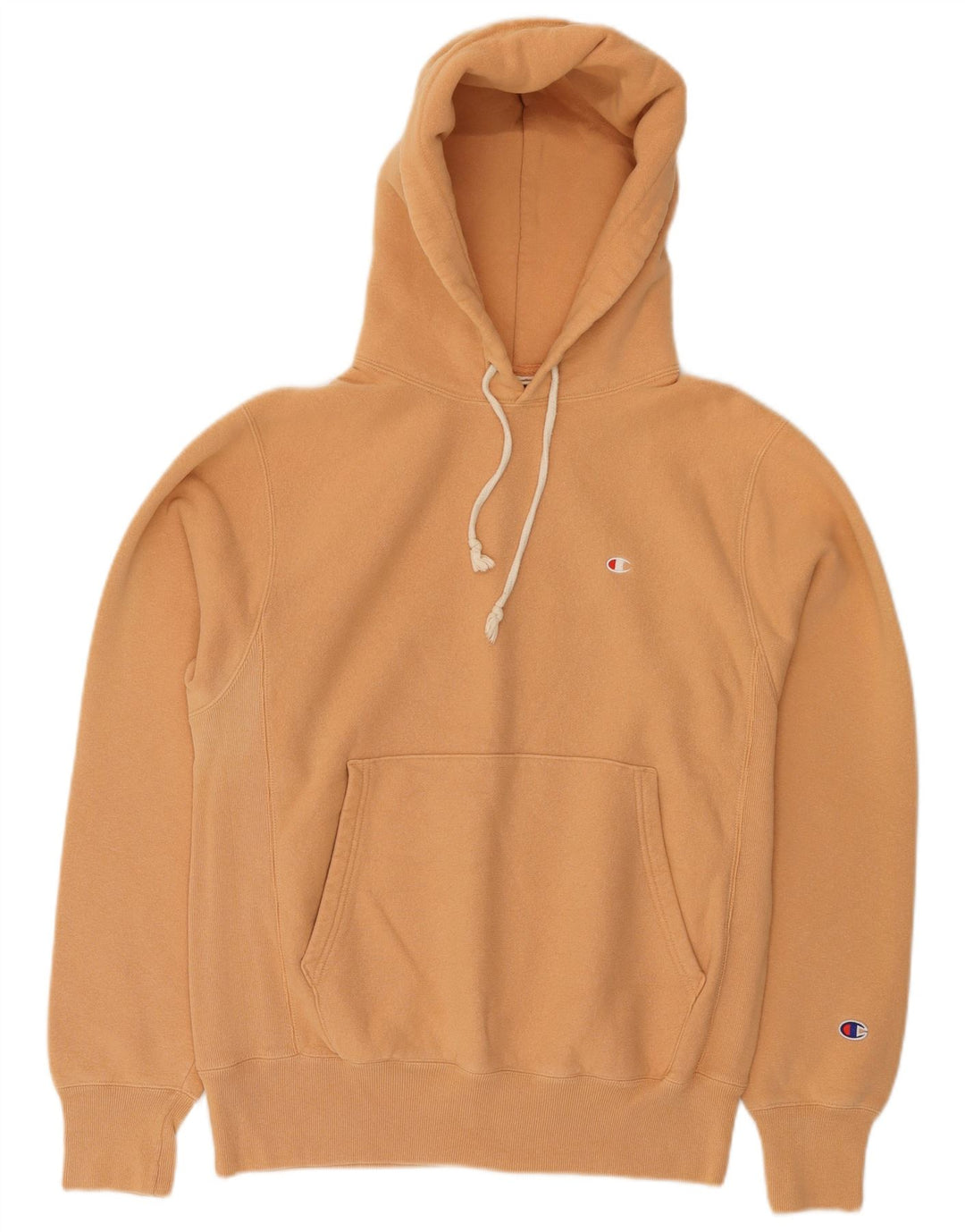 Felpa con cappuccio da uomo Champion Small in cotone arancione