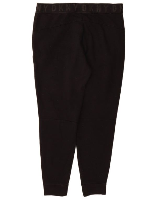 Dkny Pantaloni da tuta con grafica da donna Joggers UK 14 Medio Nero Cotone