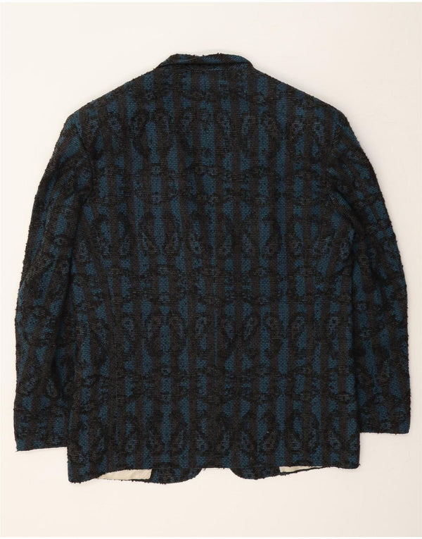 Guarnieri Giacca Blazer da Uomo a 2 Bottoni UK 40 Grande Blu Paisley