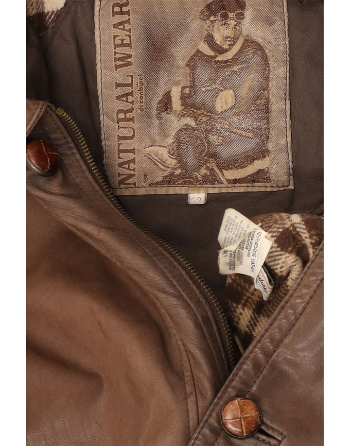 Giacca Pelle Uomo Conbipel IT 52 Large Pelle Marrone