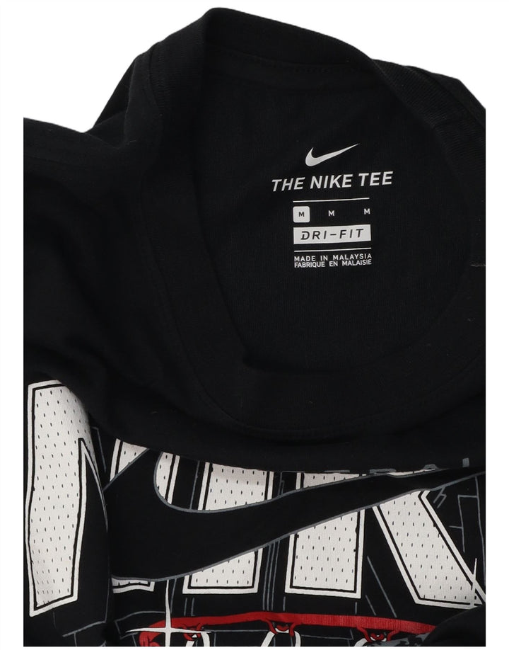 Top da basket Nike da uomo con grafica a maniche lunghe, colore blu navy medio