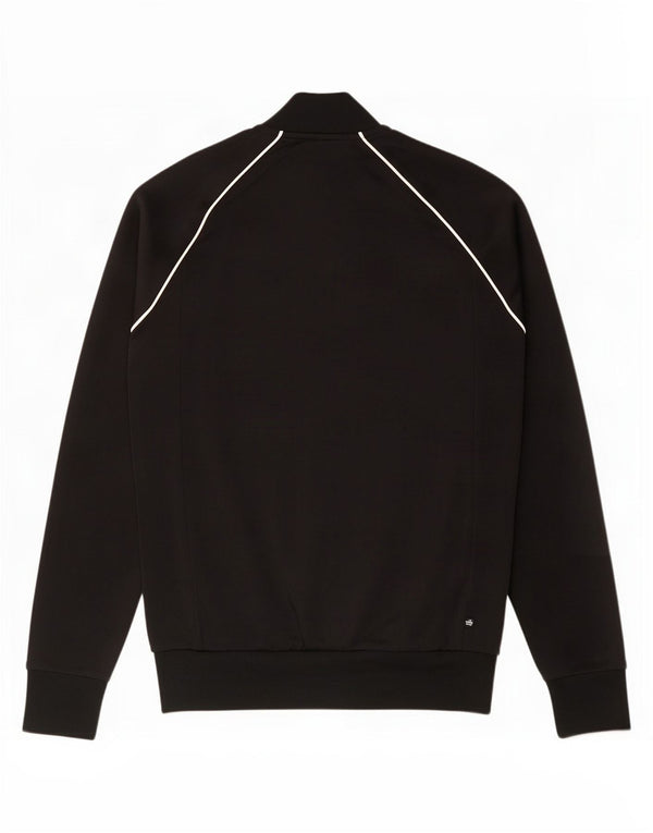 Adidas Mens Tracksuit Top Jacket Small Black Cotton