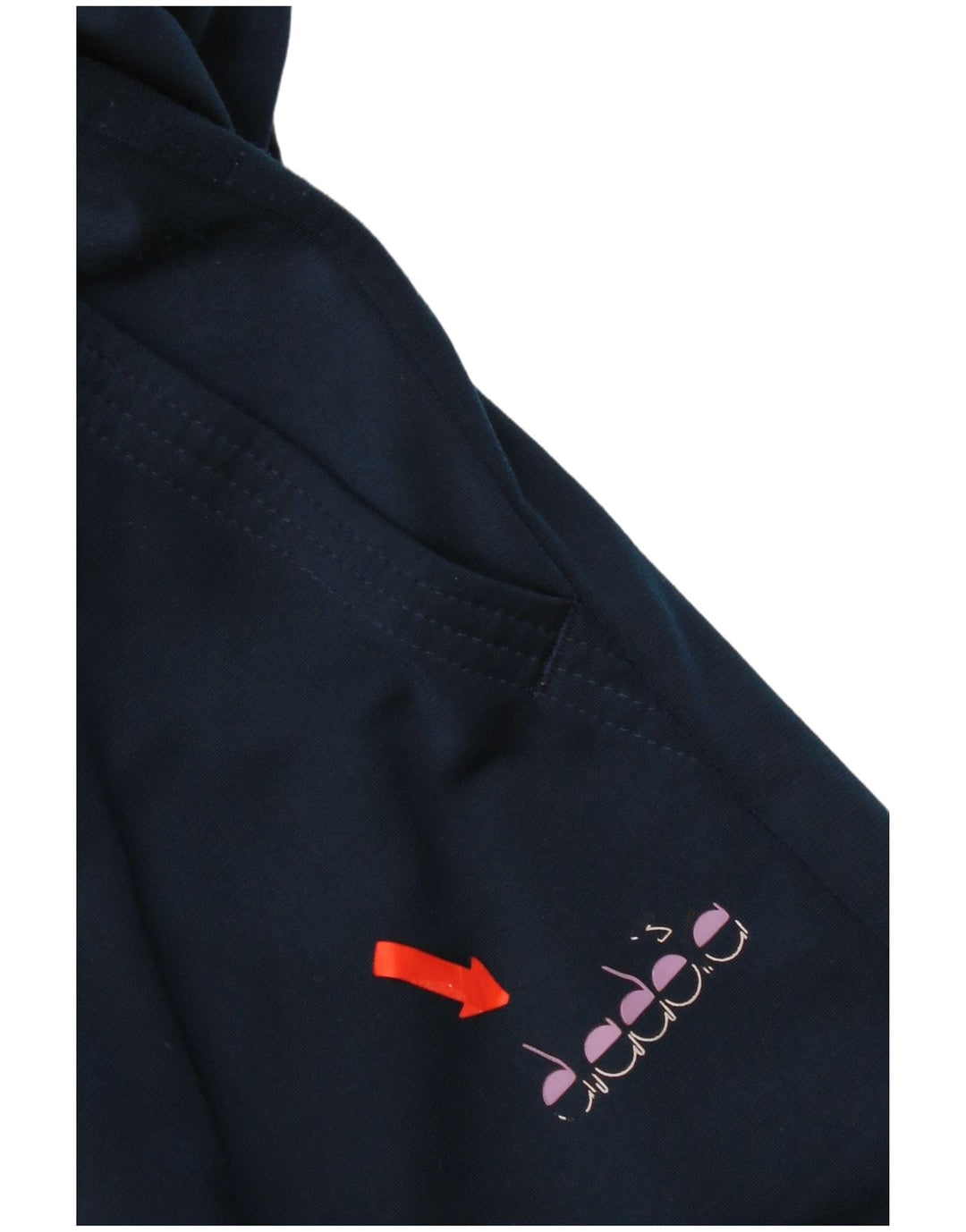 Pantaloni da tuta da donna Diadora UK 16 Large Blu Navy Poliestere