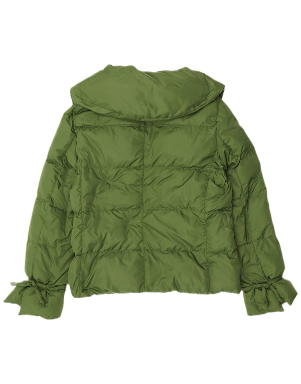 MARELLA Womens Padded Jacket UK 14 Medium Green Nylon