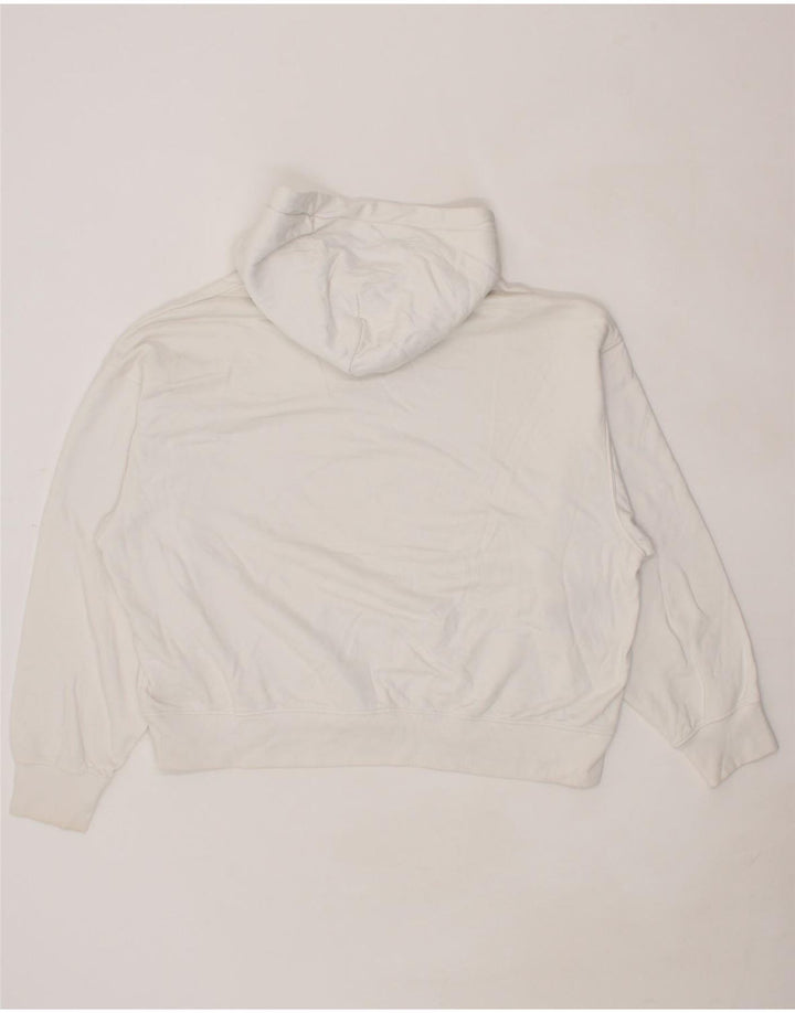 COS Womens Oversized Hoodie Jumper UK 16 Large White Cotton Vintage Cos and Second-Hand Cos from Messina Hembry 