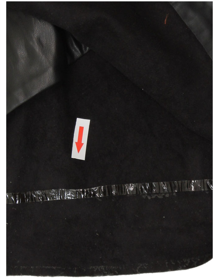 Minigonna Zara da donna in ecopelle grande W30 poliuretano nero