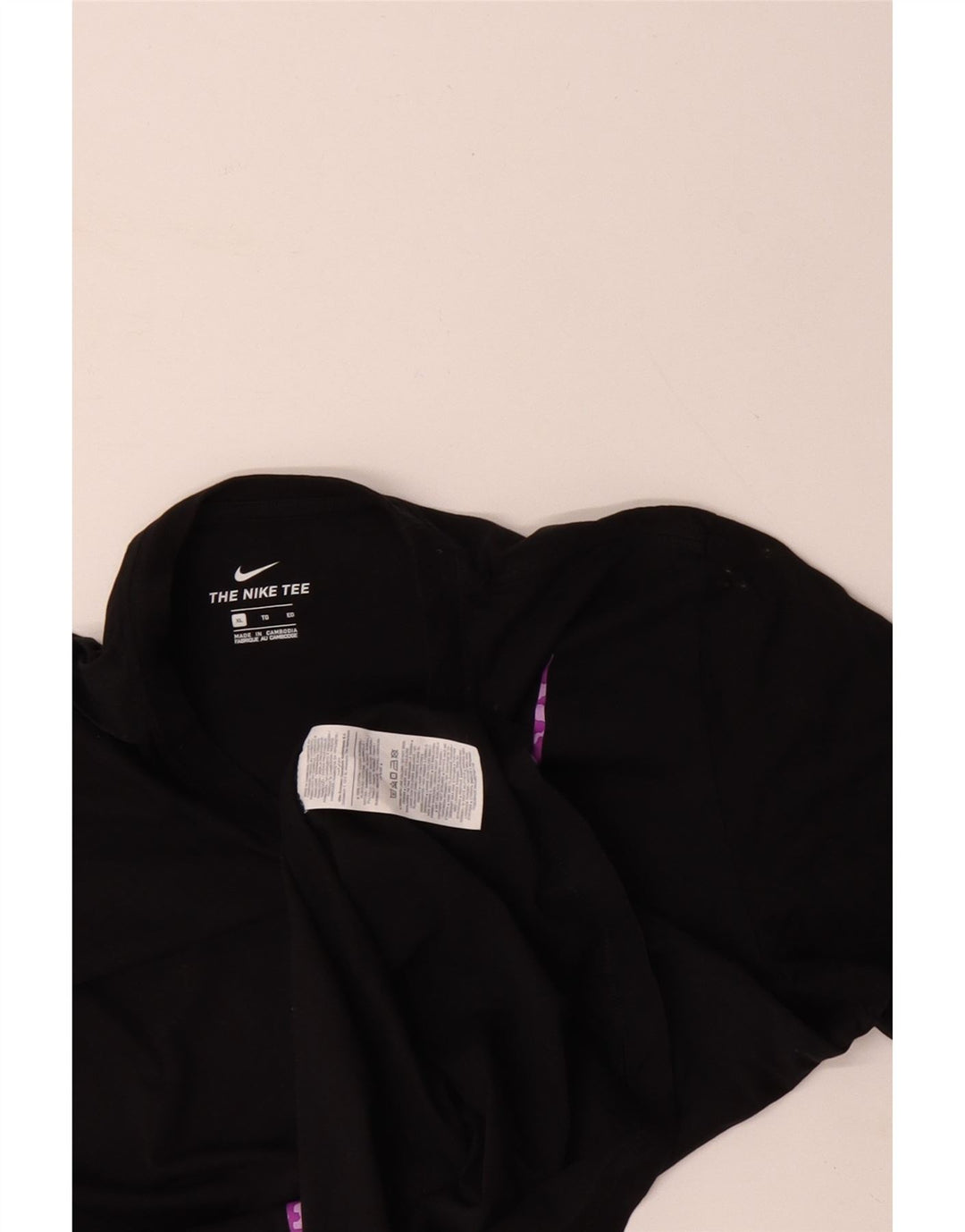 T-shirt grafica da uomo NIKE Top XL in cotone nero