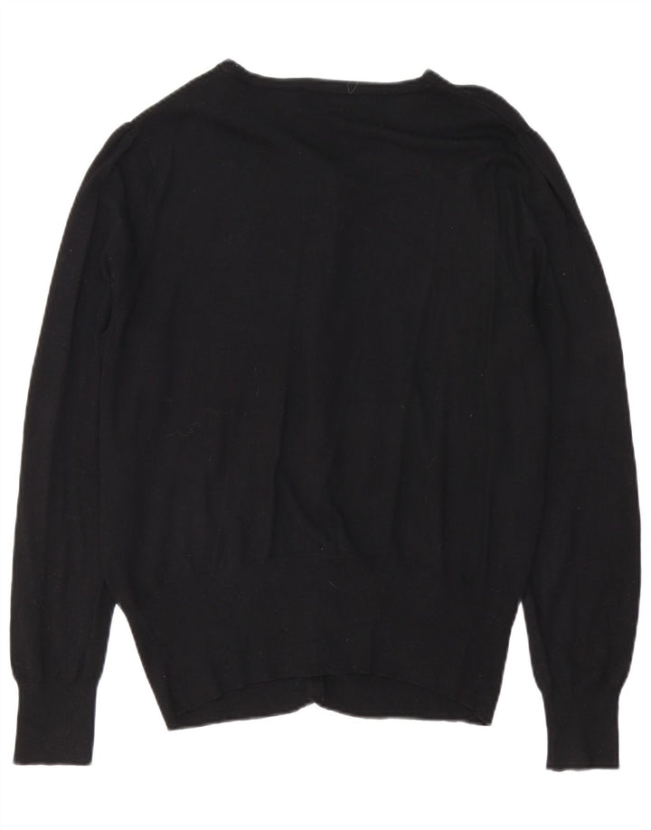 Maglione cardigan da donna Marks & Spencer UK 16 grande nero