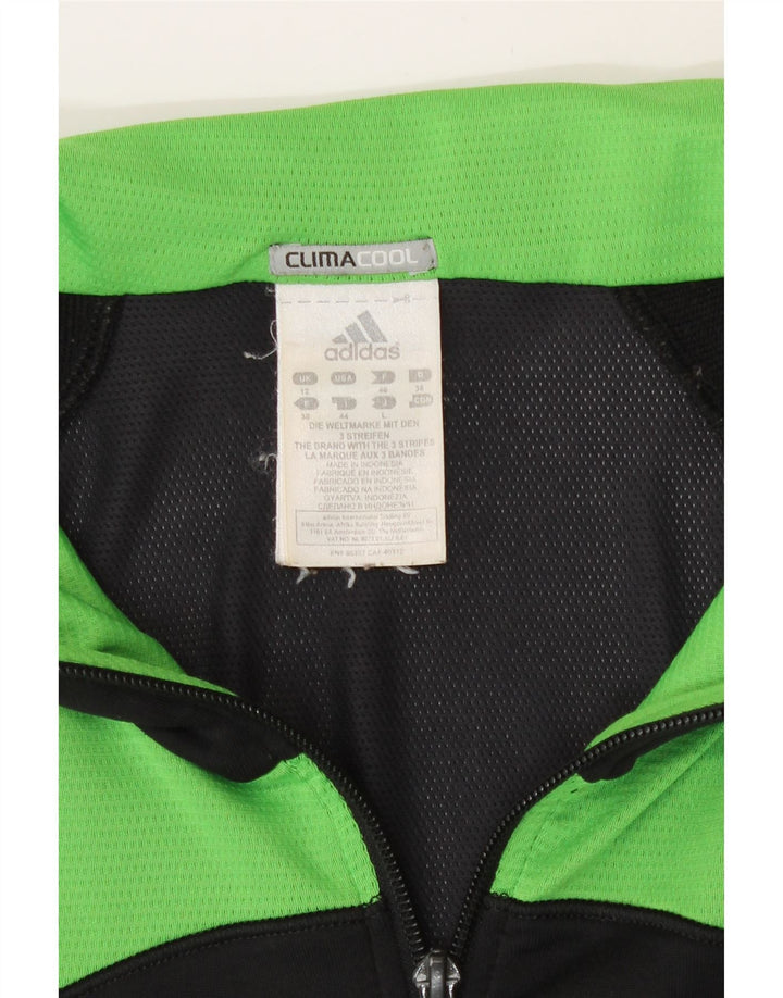 Giacca da tuta da donna Adidas Climacool UK 12 Medium Black Colourblock