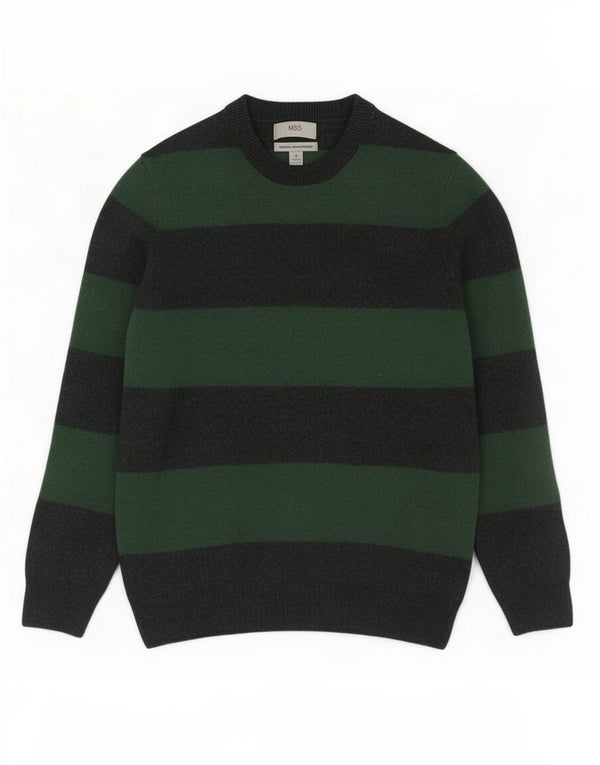 Maglione maglione girocollo da ragazzo Marks & Spencer 14-15 anni verde medio
