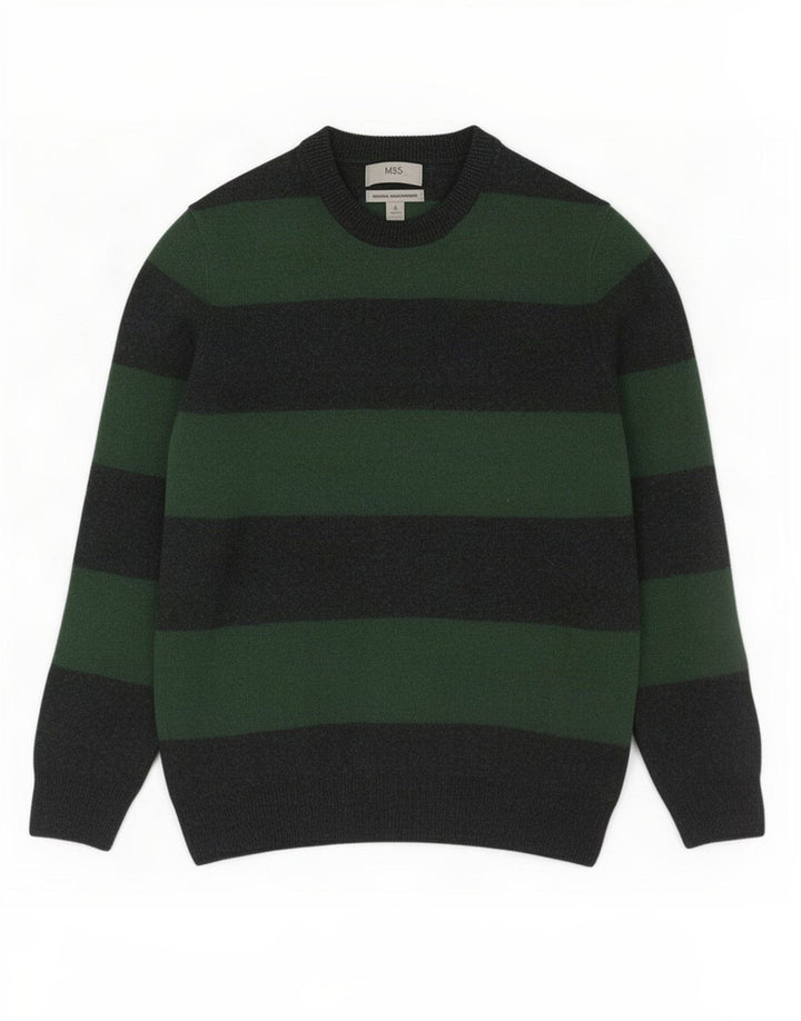 Maglione maglione girocollo da ragazzo Marks & Spencer 14-15 anni verde medio