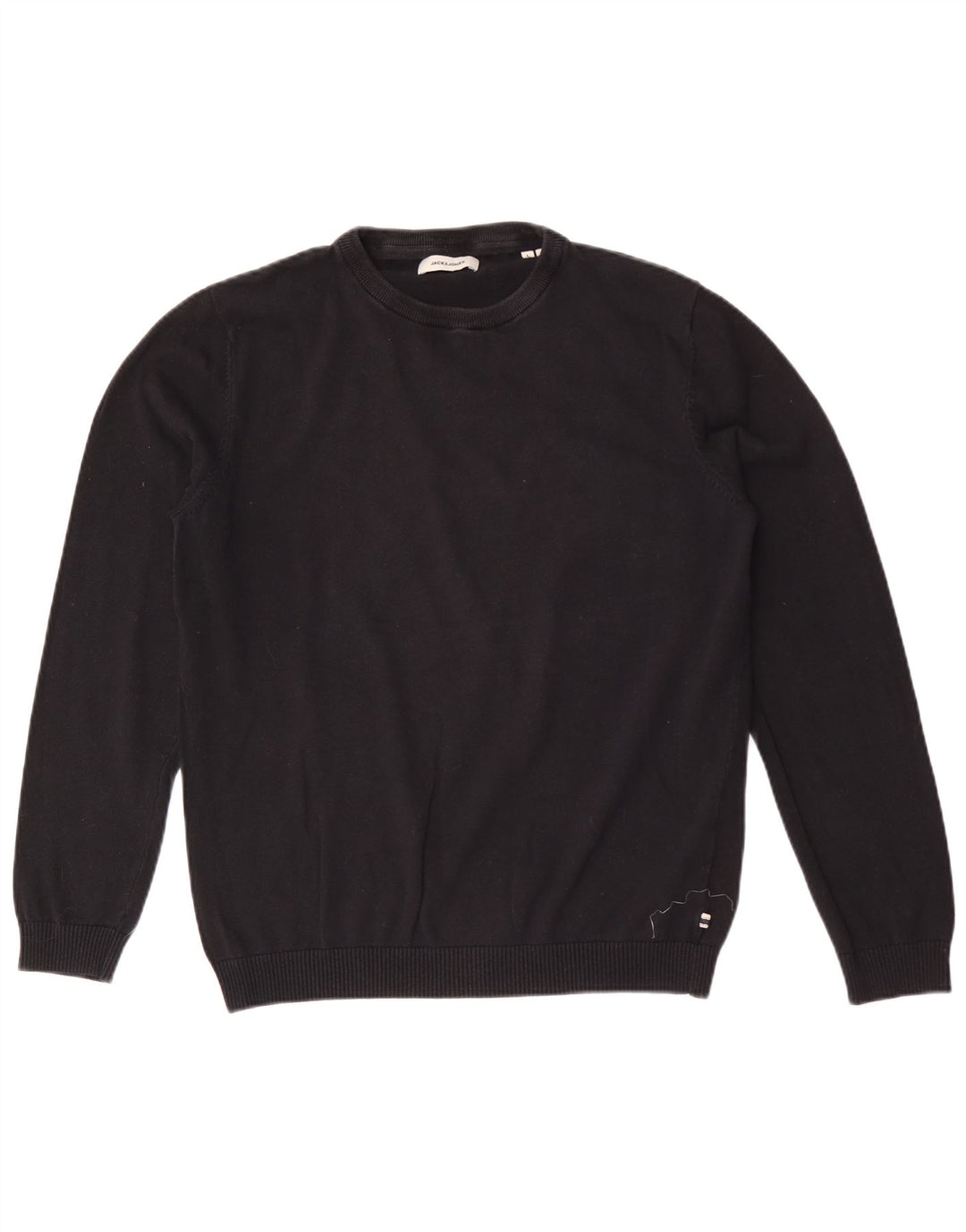 Maglione maglione girocollo da uomo Jack & Jones grande cotone nero