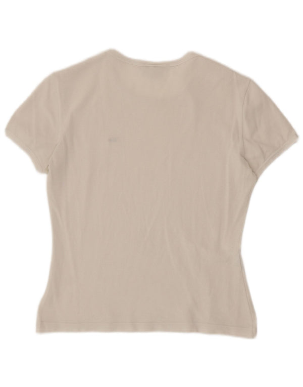 T-shirt da donna LACOSTE taglia 42 grande bianca