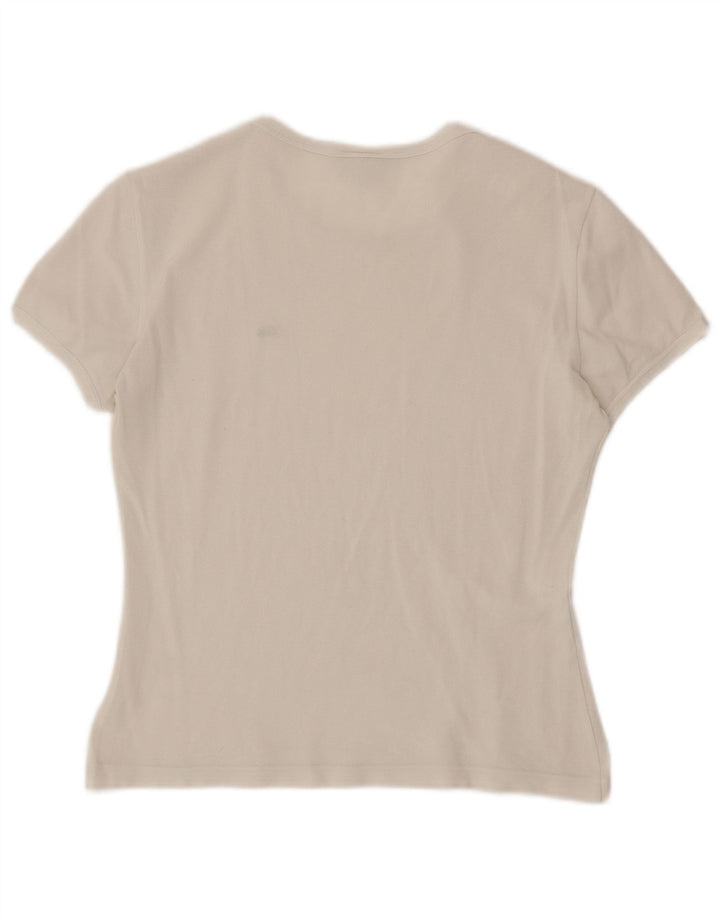 T-shirt da donna LACOSTE taglia 42 grande bianca
