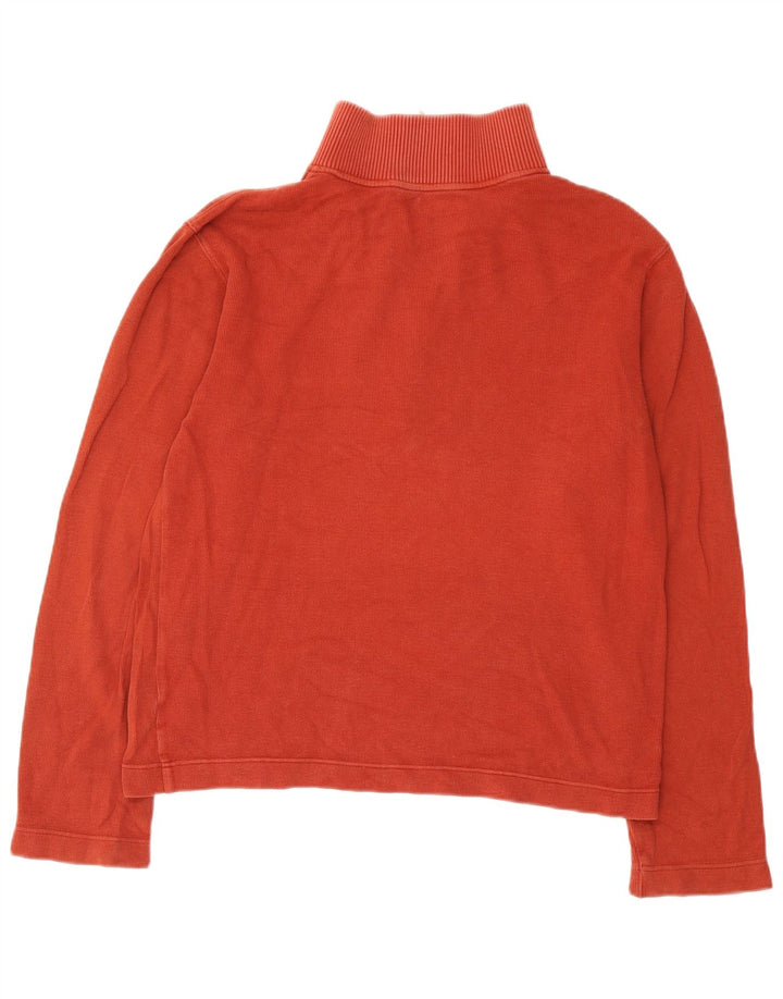 Felpa da uomo Gap con zip e collo, maglione, cotone rosso medio