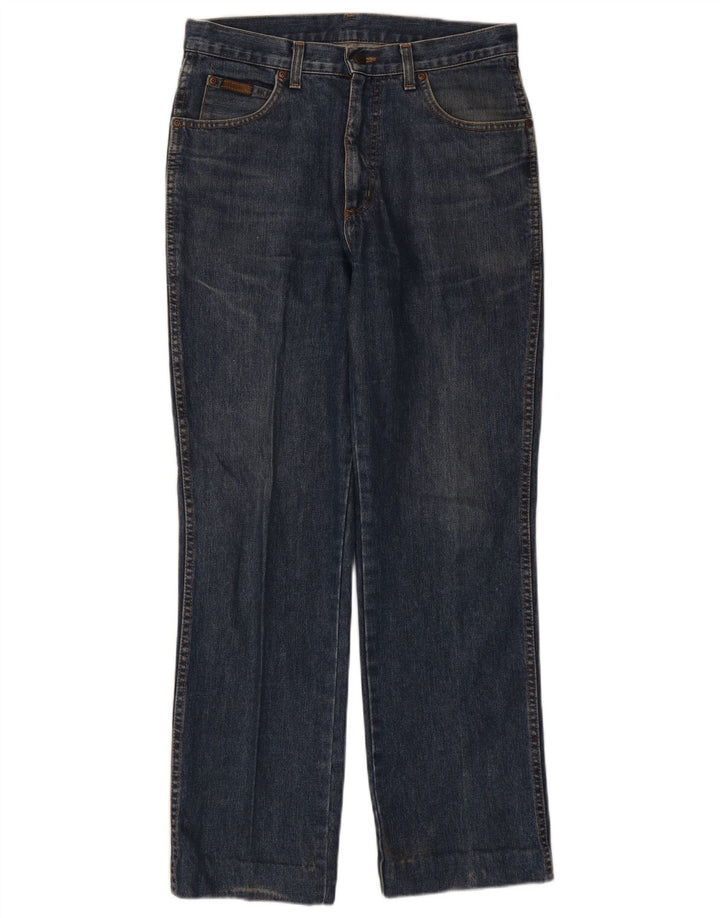 Jeans dritti da uomo Wrangler W32 L32 cotone blu navy