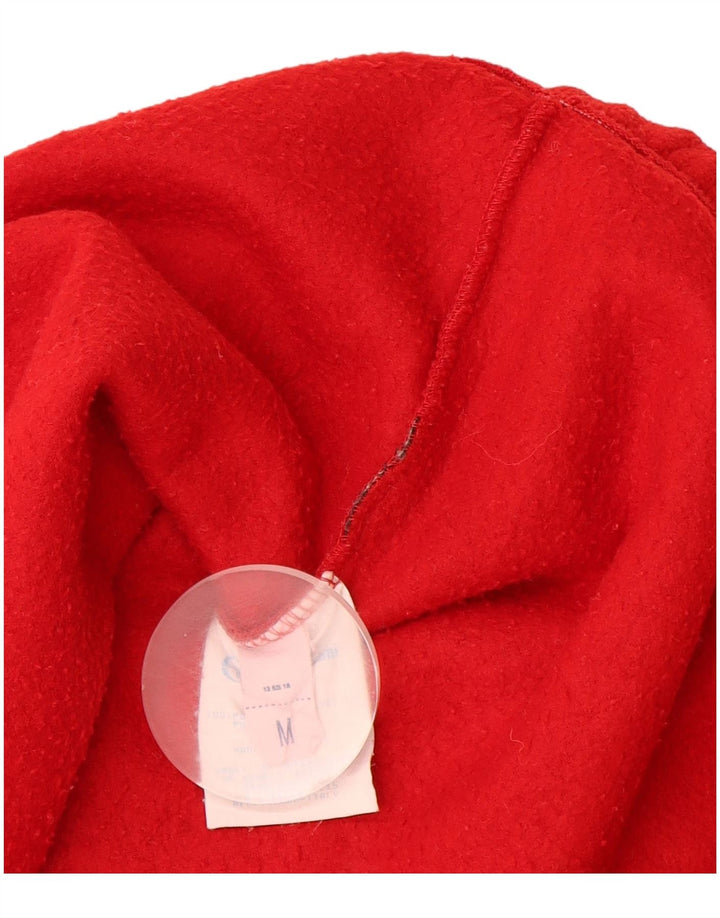 SERGIO TACCHINI Maglione in pile da uomo con zip e collo in poliestere rosso medio