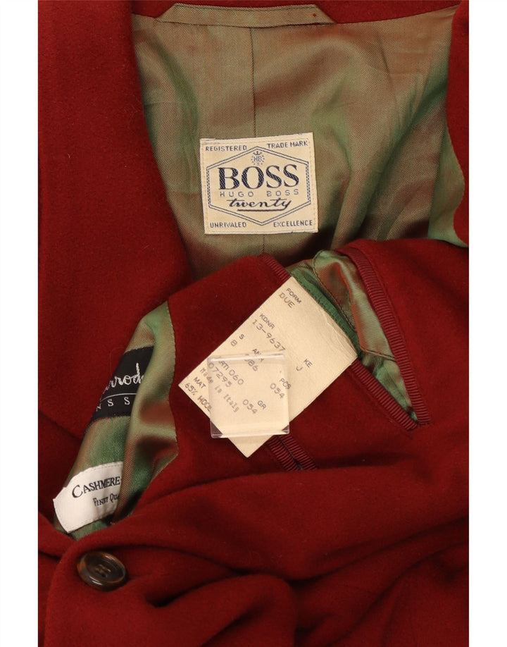 Giacca blazer da uomo a 2 bottoni Hugo Boss EU 54 2XL lana rossa