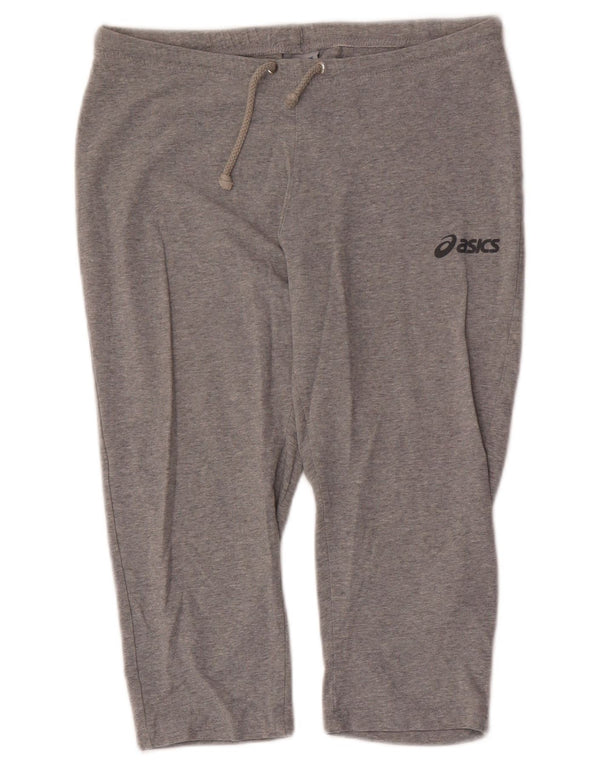 Pantaloni da tuta ASICS Capri da donna UK 12 Cotone screziato grigio medio