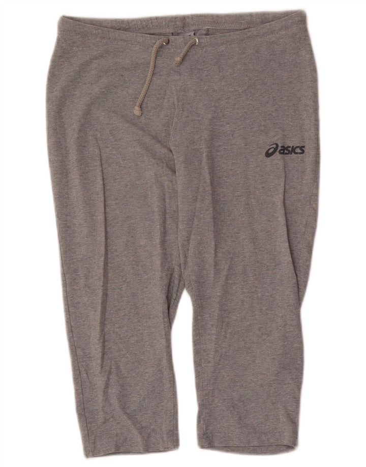 Pantaloni da tuta ASICS Capri da donna UK 12 Cotone screziato grigio medio